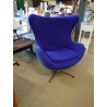 FAUTEUIL EGG REPRO BLEUE