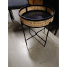 TABLE PLATEAU NOIR DECO CANNAGE
