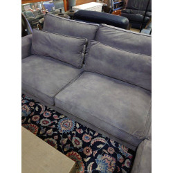 SALON D ANGLE TISSU GRIS