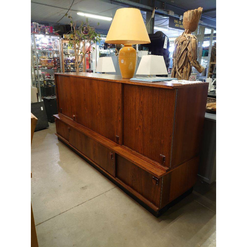 BUFFET VINTAGE TYPE SCANDINAVE PALISSANDRE ET CITRONNIER