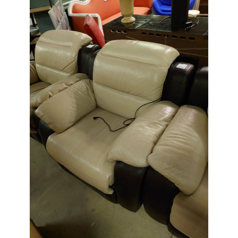 FAUTEUIL CUIR RELAX ELECTRIQUE