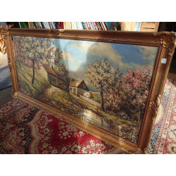 HUILE SUR TOILE FERMETTE