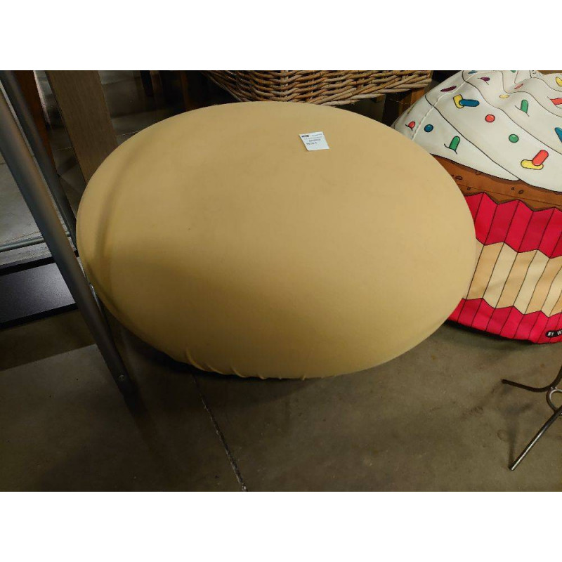 POUF OVALE JAUNE BALLERI