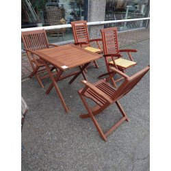 ENSEMBLE  DE JARDIN  EN TECK