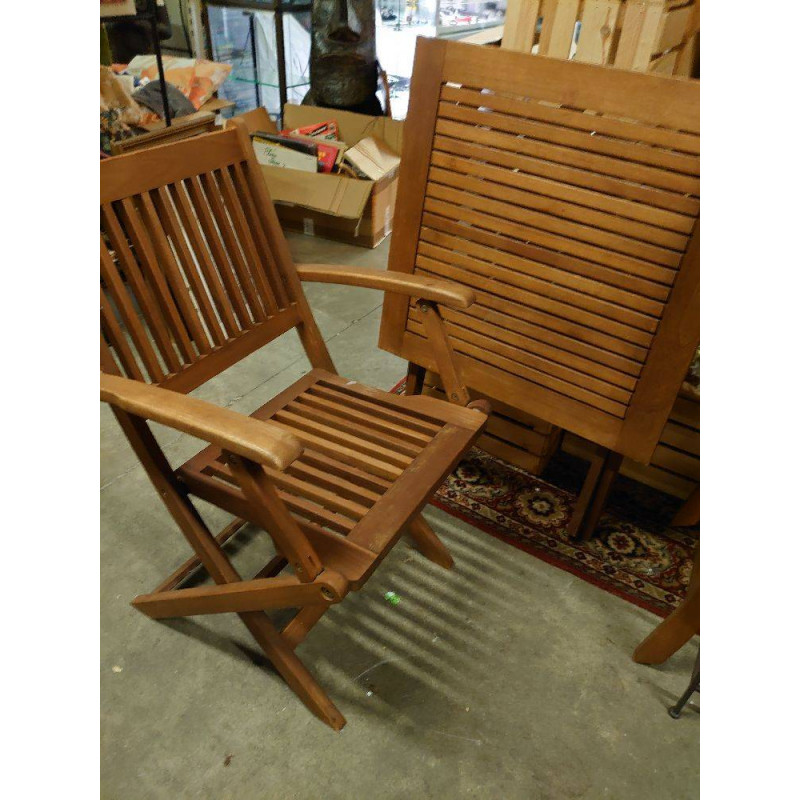 ENSEMBLE  DE JARDIN  EN TECK