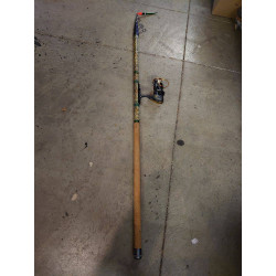 CANNE CARBONE + MOULINET