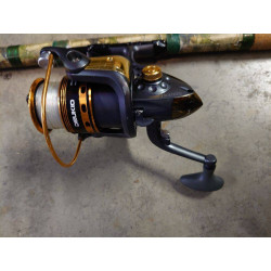 CANNE CARBONE + MOULINET