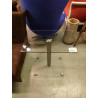 TABLE CARREE VERRE