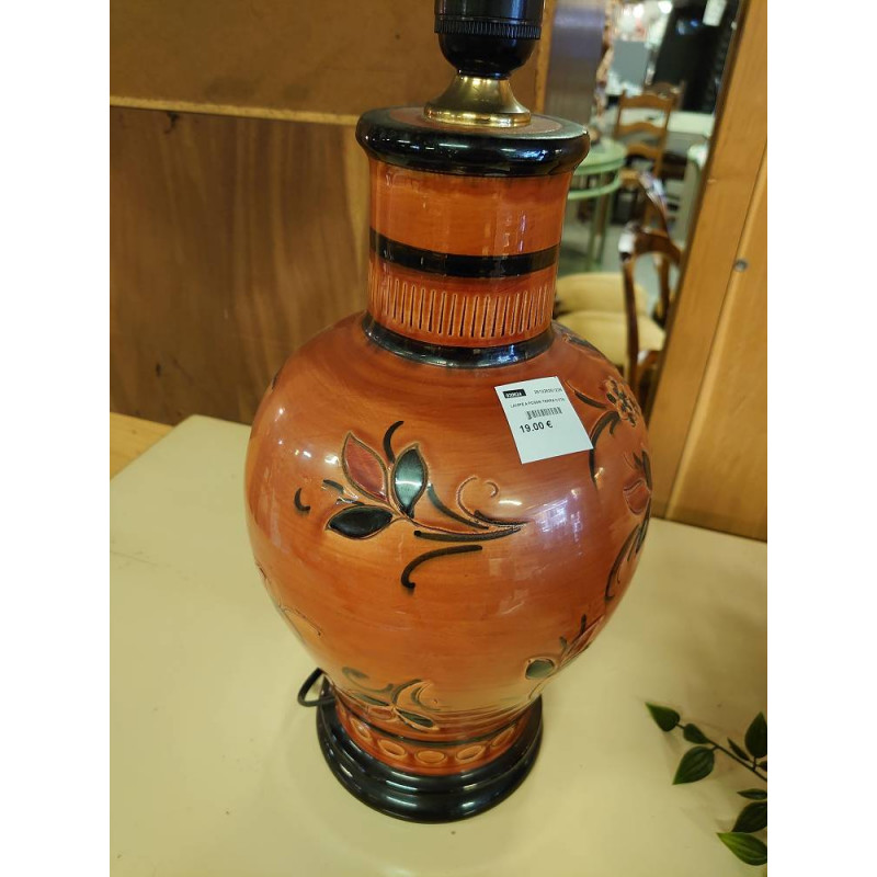 LAMPE A POSER TERRA COTA