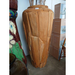 CACHE POT VASE TECK 80CM