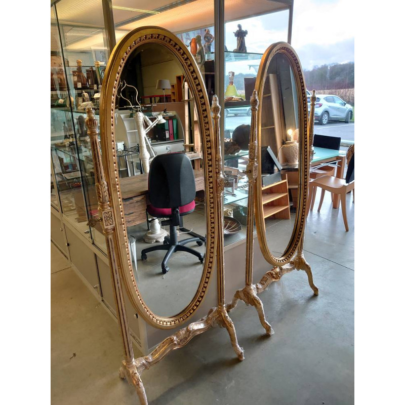 MIROIR GOLD SUR PIED