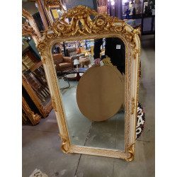 MIROIR GOLD WHITE RECTANGLE