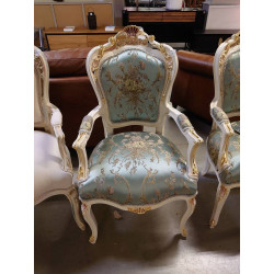 BERGERE WHITE BLUE FLOWERS