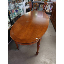 TABLE OVALE MERISIER ET 6...