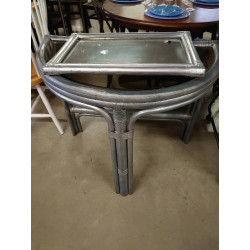 CONSOLE MIROIR CHROME
