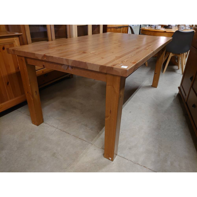 TABLE PIN MASSIF RECTANGLE