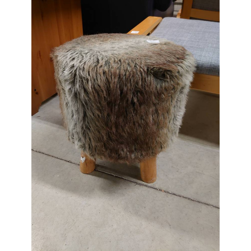 TABOURET POILU