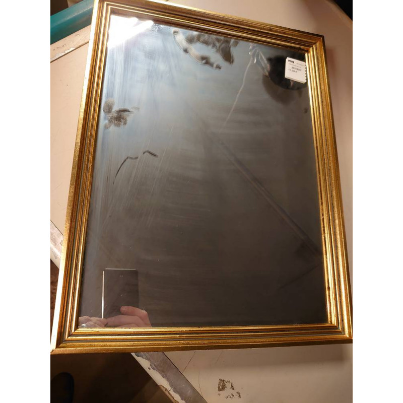 MIROIR DORE RECT PM